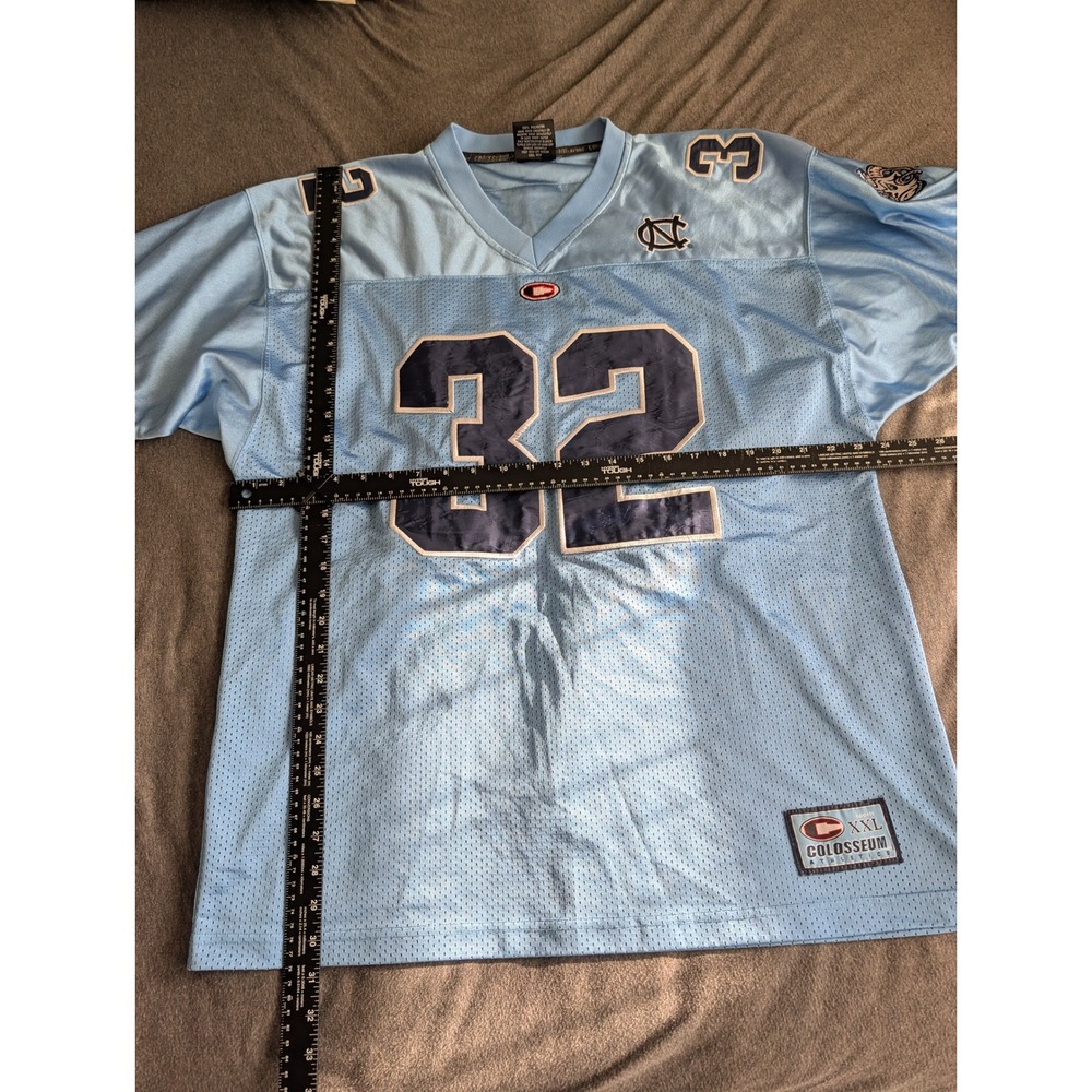 Colosseum UNC Tar Heels Football Jersey #32 Carolina Blue Large Mesh Embroidered